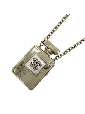 Chanel Necklace Perfume Motif CC Logo Long N°5 Gold Plated